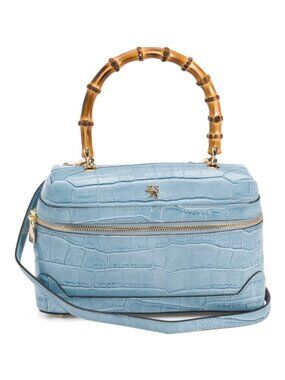 PRATESI Made In Italy Leather Crocodile Vanity Case